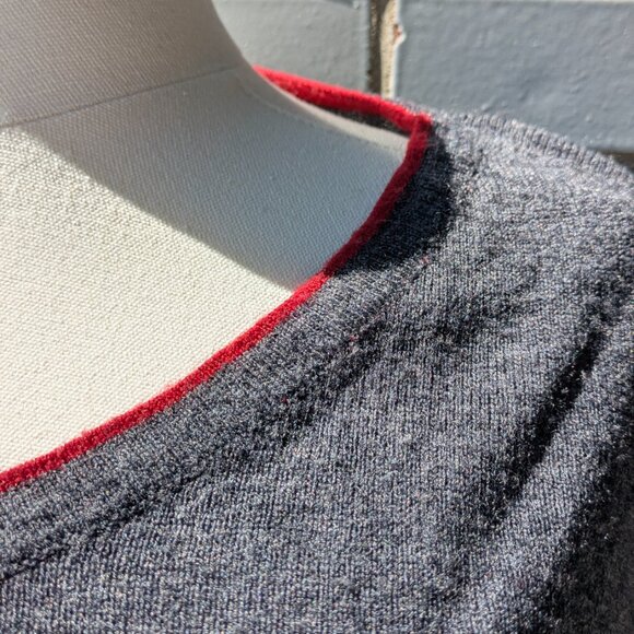 Vintage Vroom & dreesmann gray V sweater - Picture 4 of 6